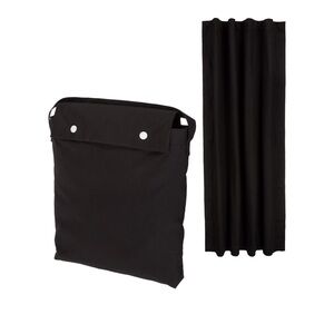 Portable Blackout Curtain Shade with Suction Cups, 50" W X 78"L, 1-Pack, Black